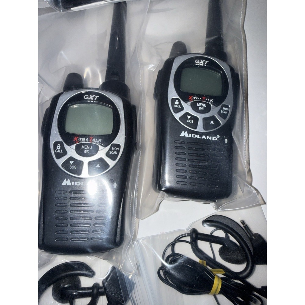 Midland GXT1000 Xtra Talkie Walkie Talkies 2-Way Radios. NEW